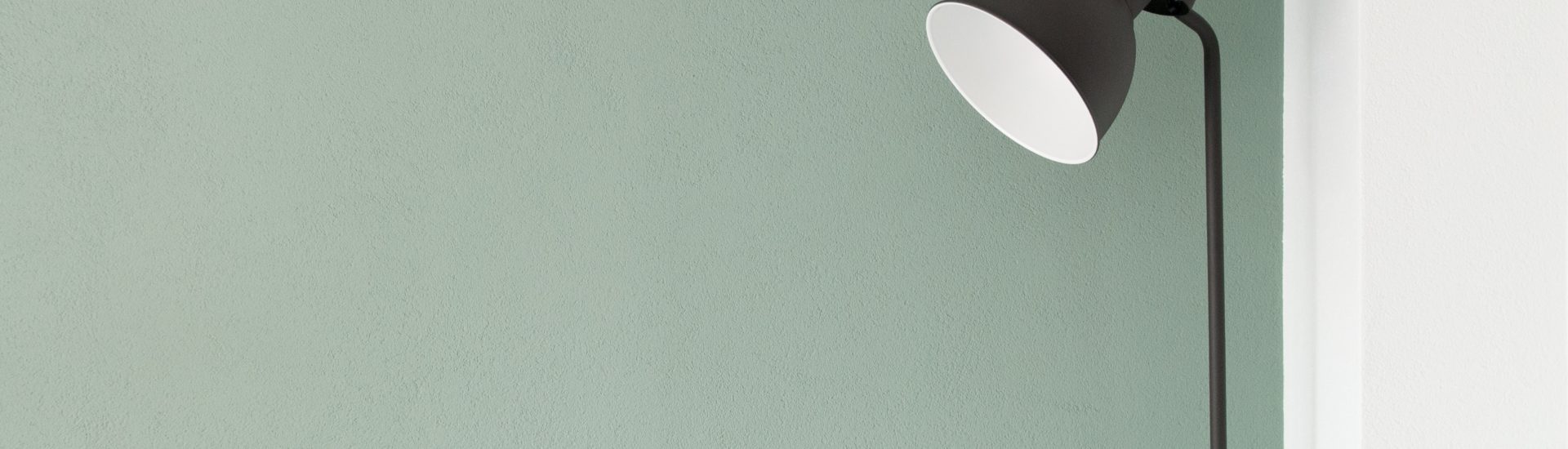 lampada stile nordico parete verde