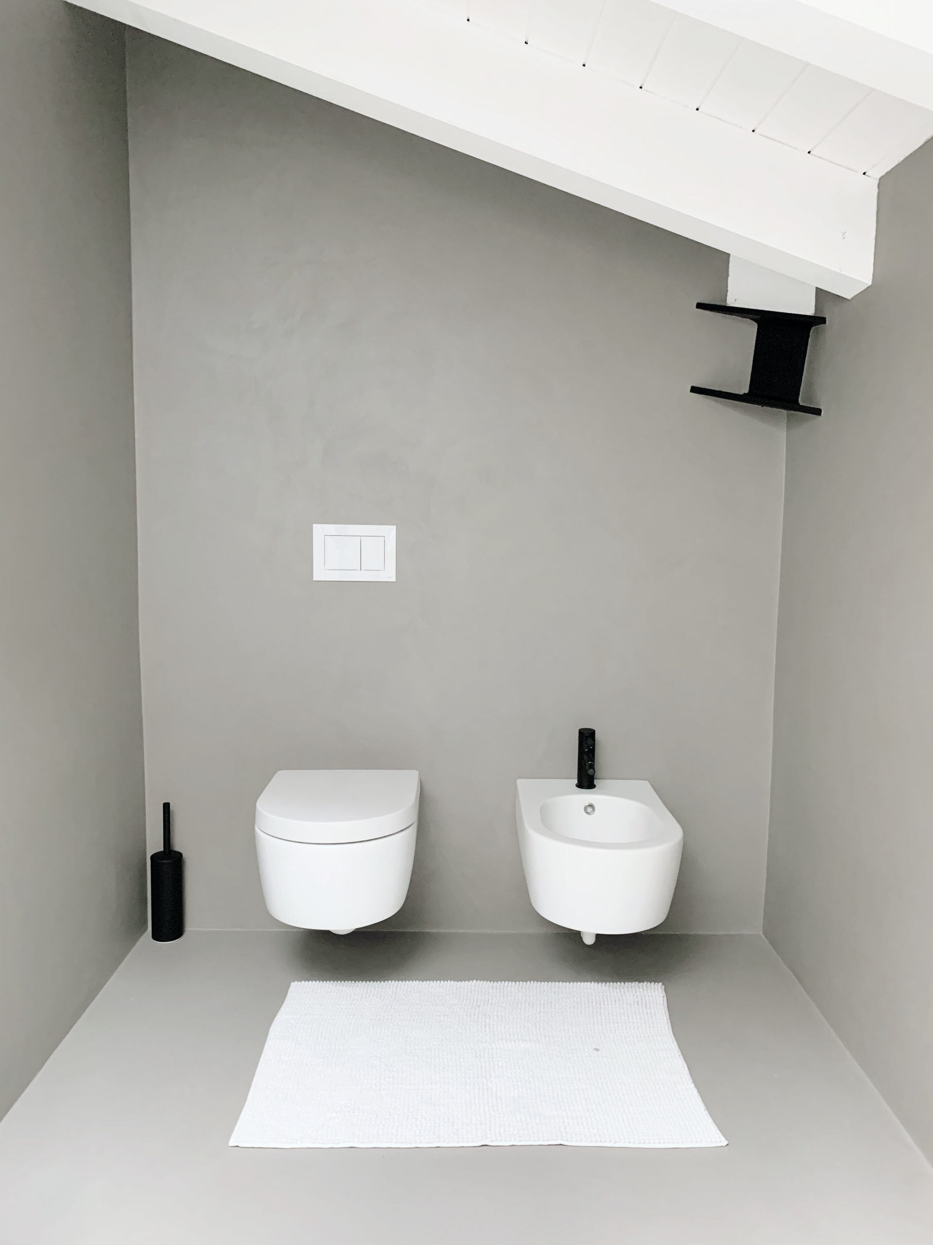 bagno design minimal resina