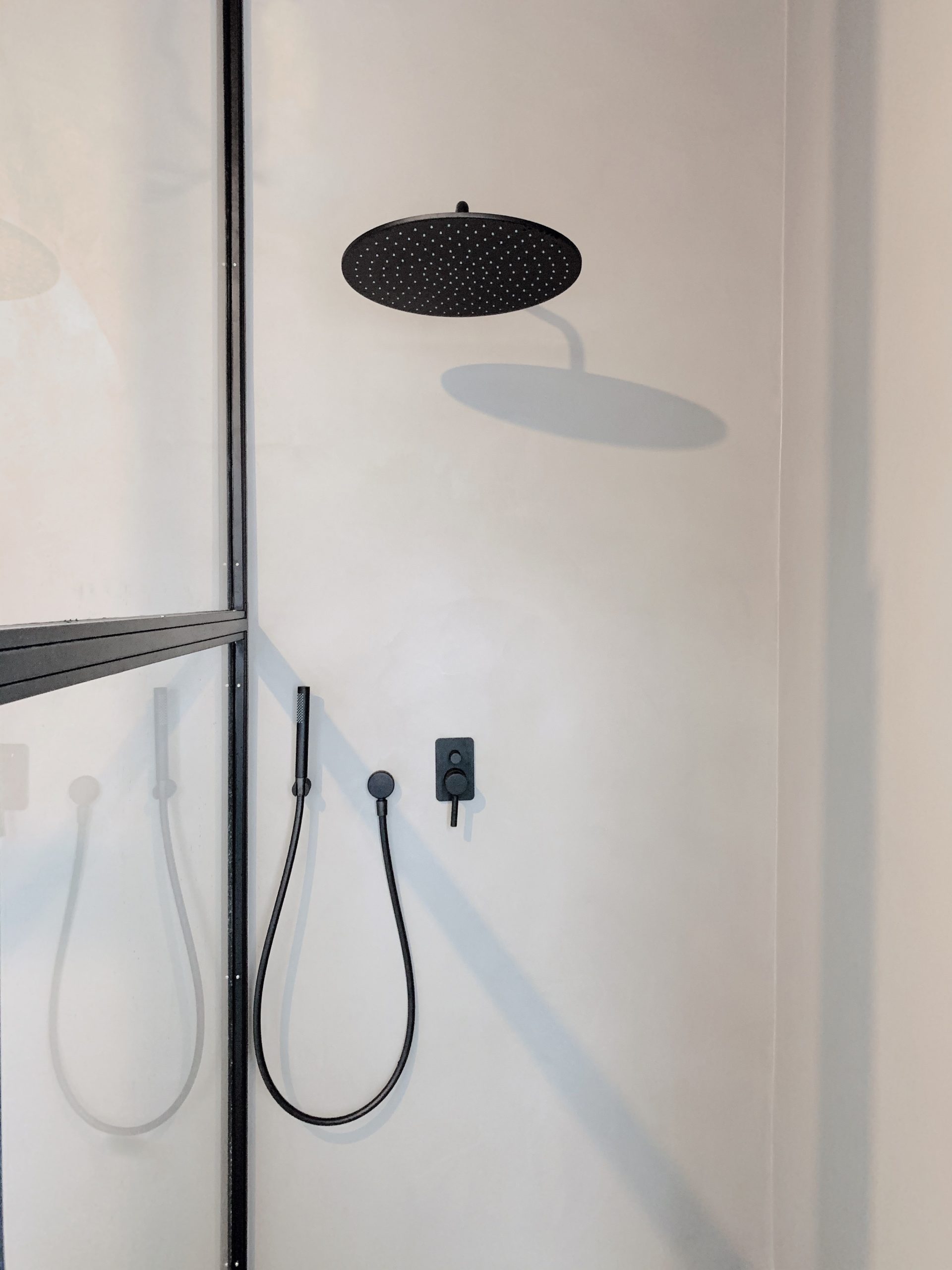 soffione doccia nero bagno design