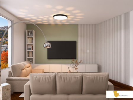 render arredamento soggiorno moderno