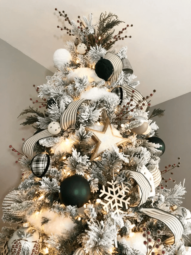 decorare albero di natale minimal