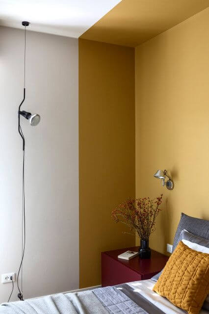 camera da letto b&b colore alle pareti
